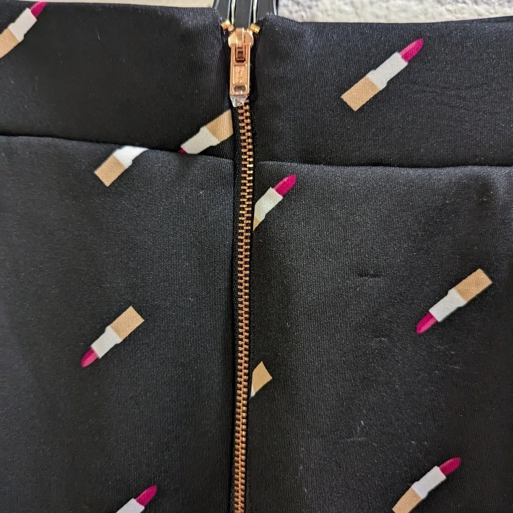 Ashley Nell Tipton X Boutique Lip Stick Scuba Midi Skirt